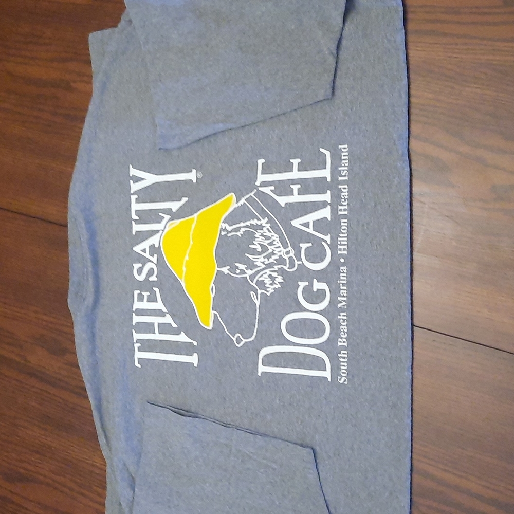 Hanes Gray Short Sleeve Tee with Yellow Hat Graphic